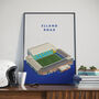 Elland Road Stadium Leeds Poster, thumbnail 1 of 4