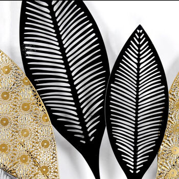 New Design, Stunning Patterned Leaf Wall Art Decor, 4 of 5