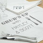Personalised Organic Table Runner And Napkin Set, thumbnail 2 of 9