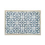 My Mat Patterned Washable My Harlequin Blue Tile Mat, thumbnail 1 of 5