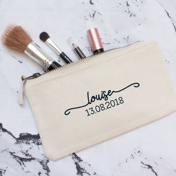 Personalised Wedding Party Make Up Bag, 2 of 10