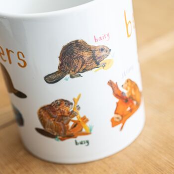 'Beavers' Ceramic Animal Mug, 5 of 7