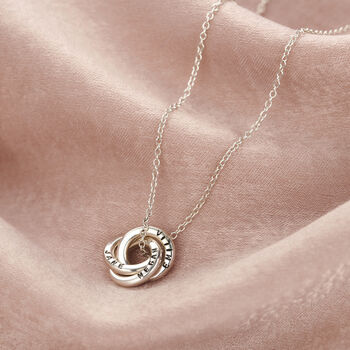 Personalised Micro Russian Ring Necklace, 3 of 7