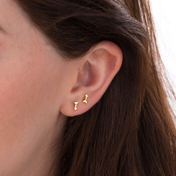 Arrow Stud Earrings, Sterling Silver Or Gold Plated, 2 of 6