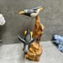 Wooden Penguin Ornaments Hand Carved Penguins Sculpture, thumbnail 4 of 8