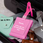 Bright Colours Leather Luggage Tag, thumbnail 1 of 7