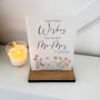 Floral Personalised Leave Your Wishes Sign Opaque, thumbnail 4 of 6