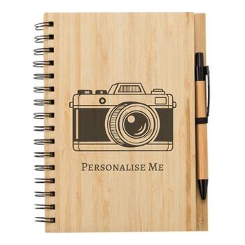 Travel Themed Engraved Notebook And Pen Set, 3 of 8