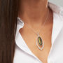 Murano Glass & Silver Hammered Elipse Pendant, thumbnail 8 of 12