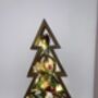 Wooden Christmas Light Up Ornament Tree And Star Set, thumbnail 2 of 12