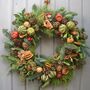 Deluxe Fresh Christmas Front Door Wreath, thumbnail 1 of 4
