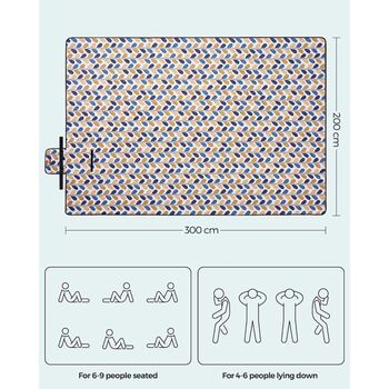 Waterproof Picnic Blanket Foldable Picnic Mat, 2 of 9