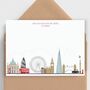 London Skyline Note Cards With Envelopes, thumbnail 1 of 2