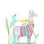 L Is For Llama Alphabet Art Print, thumbnail 2 of 12