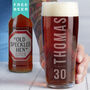 Personalised 30th Birthday Name And Age Beer Glass, thumbnail 1 of 7