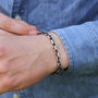 Men's Sterling Silver Anchor Chain Bracelet, thumbnail 1 of 5