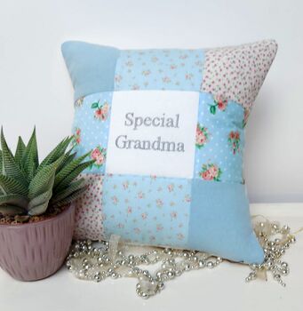 Special Grandma Cushion   Blue And Pink, 2 of 11