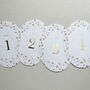Lilla Floral Oval Table Numbers, thumbnail 1 of 4