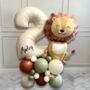 Diy Safari Lion Birthday Balloon Stack – Personalised, thumbnail 1 of 3