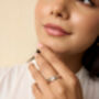Flowing Sterling Silver And Gold Ring, thumbnail 2 of 5