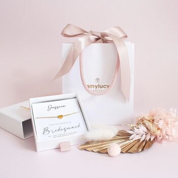 Personalised Bridesmaid Necklace Gift Set, 3 of 3