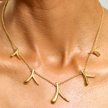 Sycamore Station Necklace In Gold Vermeil, 2 of 5