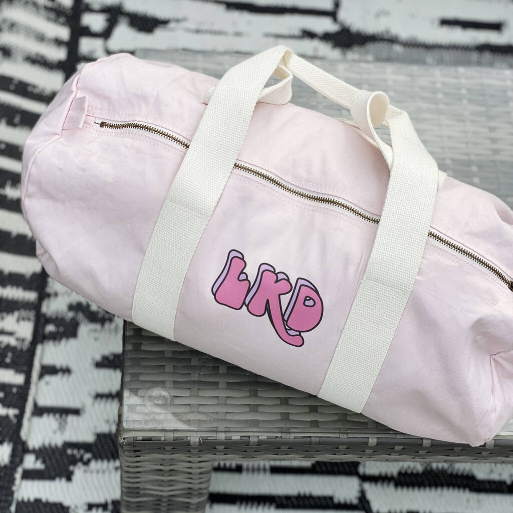 Personalised Bubble Initial Holdall Weekend Bag, 1 of 7
