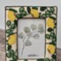Lemon Beaded Patterned Photo Frame, Five X Seven, thumbnail 2 of 3