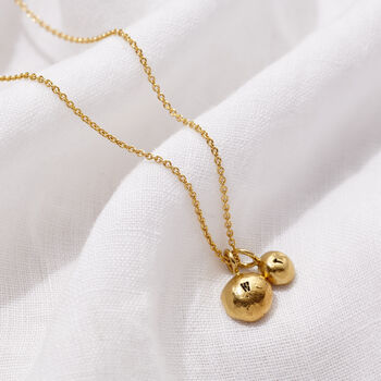 Molten Orb Mummy And Baby Initial Necklace, 2 of 8