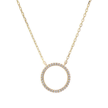 Chora Gold Plated And Cubic Zirconia Necklace, 3 of 4