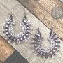 Boho Petal Mandala Earrings, thumbnail 1 of 2