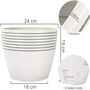 Contemporary Stripe Pattern Indoor Planter Flower Pot, thumbnail 6 of 12