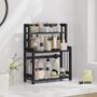 Three Tier Spice Rack Desktop Organizer Bamboo Frame, thumbnail 3 of 12