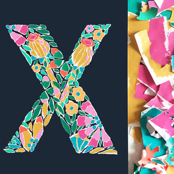 Letter X Original Artwork, 2 of 4