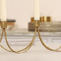Luxury Gold Wave Candle Holder Centrepiece, thumbnail 4 of 6