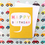 Mini Yellow Birthday Card, thumbnail 1 of 5