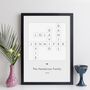 Personalised Family Names Contemporary Crossword Print, thumbnail 7 of 11