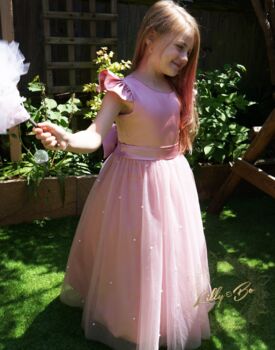 Helena Flower Girl Dress ~ In Rose, 8 of 11