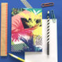 Pack Of Five Tropical Pop Art Cards, thumbnail 7 of 7
