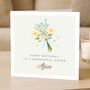 Personalised Birthday Card For Sister With Flowers, thumbnail 1 of 7