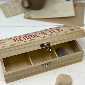 Personalised Tea Box A Perfect Gift, 2 of 3