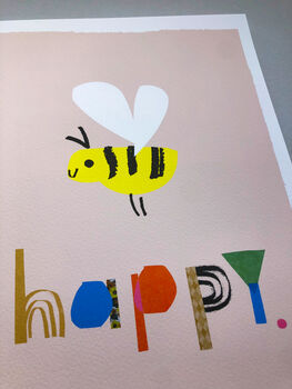 Bee Happy Art Print, 6 of 7