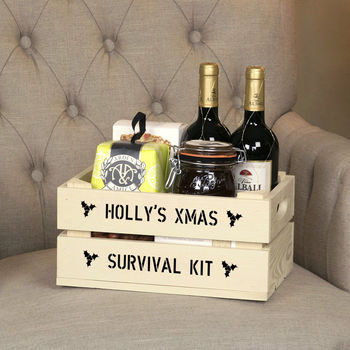 Personalised Small Christmas Gift Crate, 2 of 4