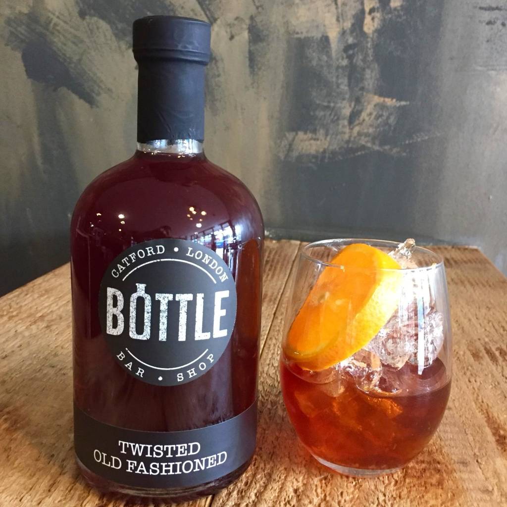 twisted old fashioned by bottle bar and shop