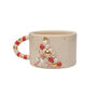 Handmade Pink Christmas Tree Mug With 24k Gold Handle, thumbnail 3 of 3