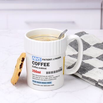 Personalised Nhs Prescription Coffee Mug, 2 of 3