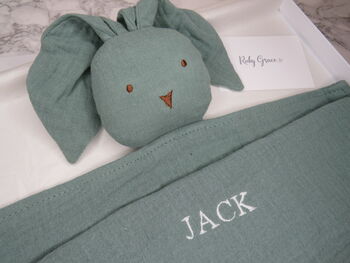 Personalised Bunny Comforter, 2 of 4