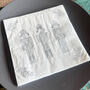 Elegant Silver Nutcracker Christmas Paper Napkins 20 Pack, thumbnail 5 of 7