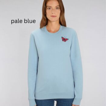 Organic Cotton Peacock Butterfly Sweatshirt, 3 of 12