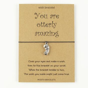 You Are Otterly Amazing Wish Bracelet, 3 of 5